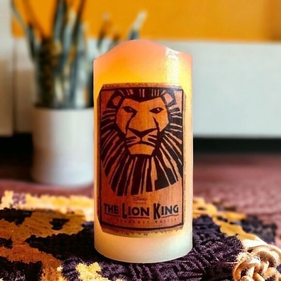 NWOT. 🕯Broadway The Lion King Flameless Candle - Picture 1 of 6
